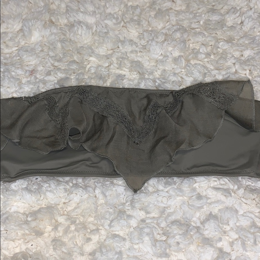 VS Green Ruffle Bikini Top size S